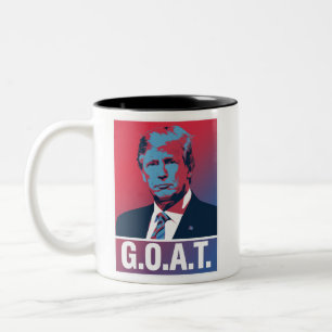 Trump GOAT Wahl 2024 Republikaner Vintage Zweifarbige Tasse
