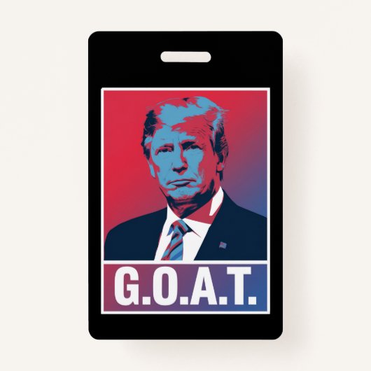 Trump GOAT Wahl 2024 Republikanischer Vintag Ausweis (Vorderseite)
