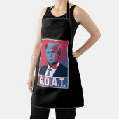 Trump GOAT Wahl 2024 Republikanischer Vintag Schürze (InSitu)