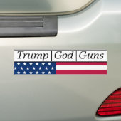 Trump God Guns American Flag Autoaufkleber (Auf Auto)