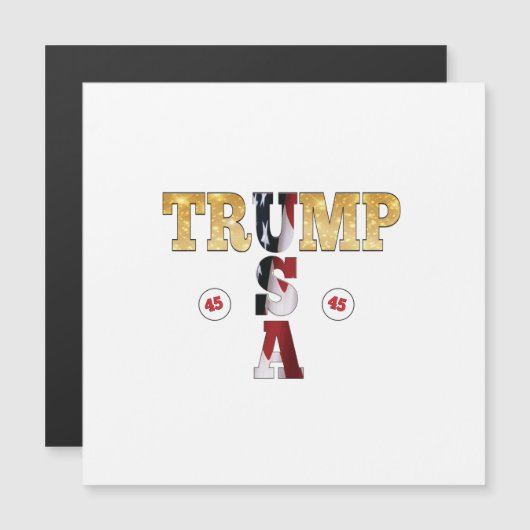 Trump Gold Presidential USA Magnetkarte (Vorne/Hinten)
