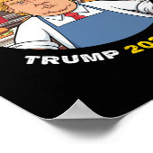 Trump Golden Fries over Golden Lies Trump Va Poster (Ecke)