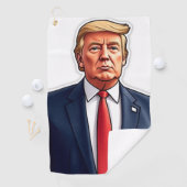 Trump Golf Towel Golfhandtuch (Insitu)