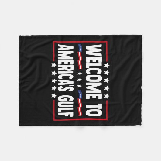 Trump Golf von Amerika Der sonnige Golf von Mexiko Fleecedecke (Vorderseite (Horizontal))