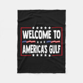 Trump Golf von Amerika Der sonnige Golf von Mexiko Fleecedecke (Vorderseite)