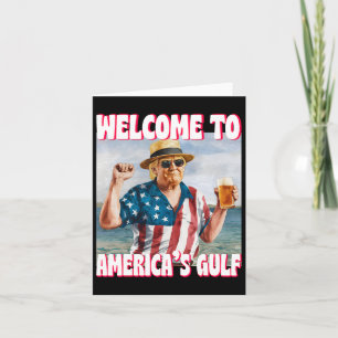 Trump Golf von Amerika Der sonnige Golf von Mexiko Karte