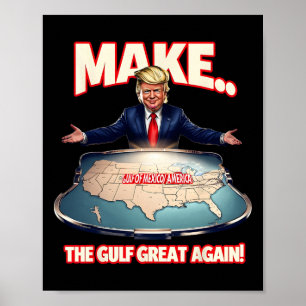 Trump Golf von Amerika Der sonnige Golf von Mexiko Poster