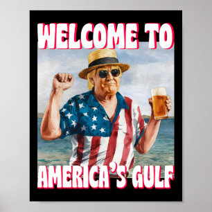 Trump Golf von Amerika Der sonnige Golf von Mexiko Poster