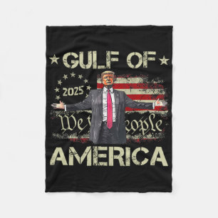 Trump Golf von Amerika nach der amerikanischen Fla Fleecedecke