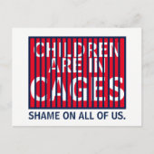 Trump GOP ICE DHS HHS Immigrant Children in Cases Postkarte (Vorderseite)
