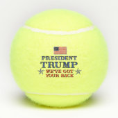 Trump Got den Rücken Tennisbälle (Rückseite)