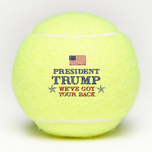 Trump Got den Rücken Tennisbälle (Vorderseite)