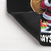 Trump Grandpa Claus Yo Yo Yo Weihnachten Mousepad (Ecke)