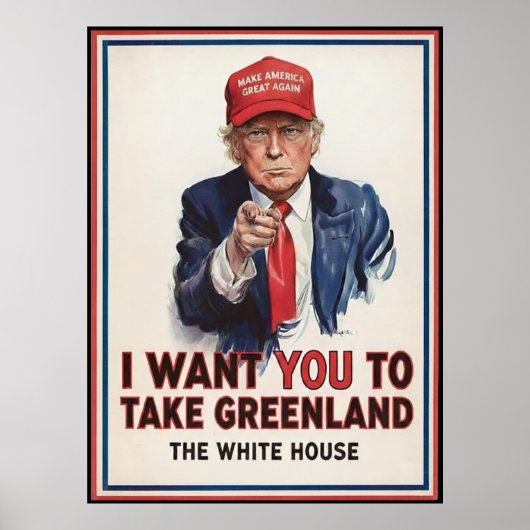 Trump Greenland Poster (Vorne)