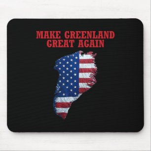 Trump Grönland - Flagge der USA macht Grönland zu Mousepad