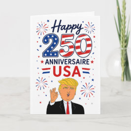 Trump Großartige Person Glücklich 250 Jahrestag US Karte