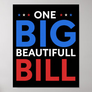 Trump große Rechnung Eins große schöne Rechnung Lu Poster
