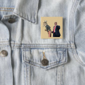 Trump grüßt Uncle Sam Button (Beispiel)