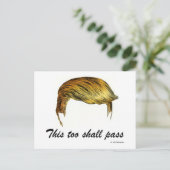 Trump-Haar Postkarte (Stehend Vorderseite)
