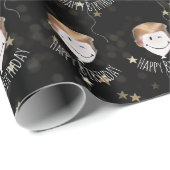 Trump Hair On White Balloons Geschenkpapier (Rolleneckpunkt)