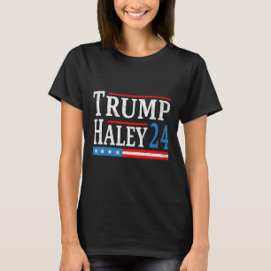 Trump Haley 2024 Präsident Wahl Republikaner Tic T-Shirt