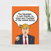Trump Halloween Card - Es gibt beängstigendere Din Karte (Vorderseite)