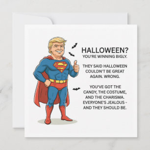 Trump Halloween  Feiertagskarte