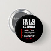 Trump Halloween-Kostüm Button (Vorne & Hinten)
