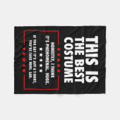 Trump Halloween-Kostüm Fleecedecke (Vorderseite (Horizontal))