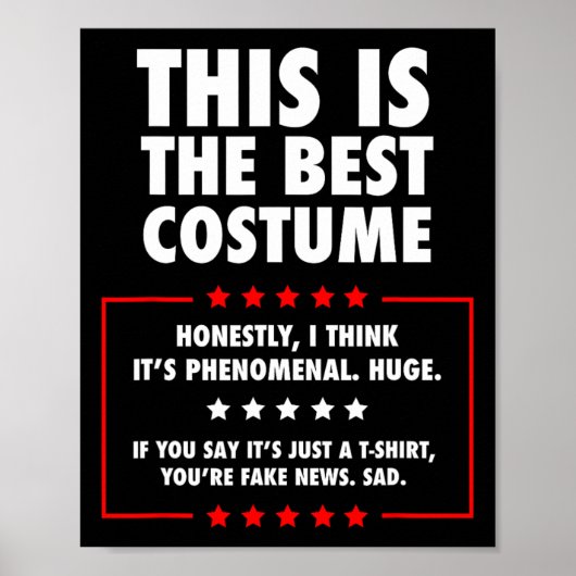 Trump Halloween-Kostüm Poster (Vorne)
