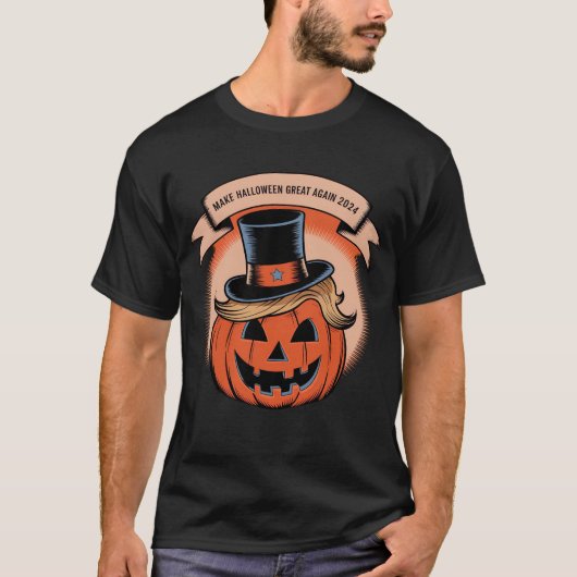 Trump Halloween Toon T - Shirt (Vorderseite)