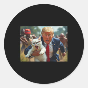 Trump hält Cat-Abstimmung über Trump-Haustiere für Runder Aufkleber