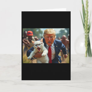 Trump hält Katze Wählen Sie Trump Haustiere Für Tr Karte