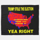 TRUMP HALTE DIE WAHL FLEECEDECKE (Vorderseite (Horizontal))