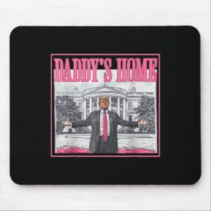 Trump Hände breit vor weißem Daddy's Home Ho Mousepad