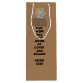 Trump Harris Kennedy Biden lustige niedliche Wahle Geschenktüte Für Weinflaschen (Rückseite)