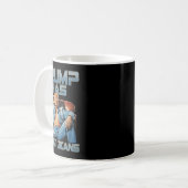 Trump Has Great Jeans Funny Graphic Retro Denim Me Kaffeetasse (Vorderseite Links)