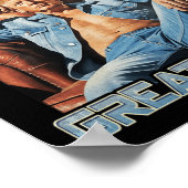 Trump Has Great Jeans Funny Graphic Retro Denim Me Poster (Ecke)