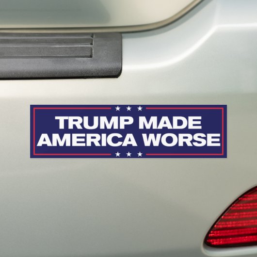 Trump hat Amerika gegen Trump verschlimmert Autoaufkleber (Auf Auto)