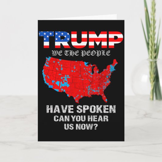 Trump hat bessere Abdeckung als 5g Können Sie uns  Karte (Vorderseite)