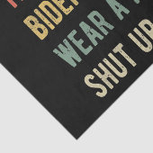 Trump hat Biden verloren, eine Maske zu tragen, Seidenpapier (Ausschnitt)