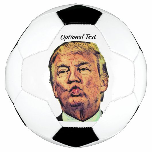 Trump hat die Lippen gelüftet Fußball (Vorderseite)