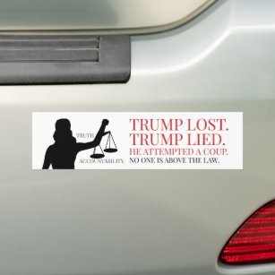 Trump hat die Lüge über dem Gesetz verloren Autoaufkleber
