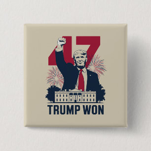 Trump hat erneut die Präsidentschaftswahl 2024 gew Button