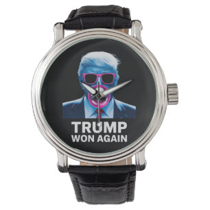 Trump hat erneut die Wahl 2024 zum 47. Präsidenten Armbanduhr