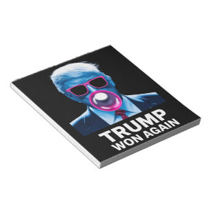 Trump hat erneut die Wahl 2024 zum 47. Präsidenten Notizblock