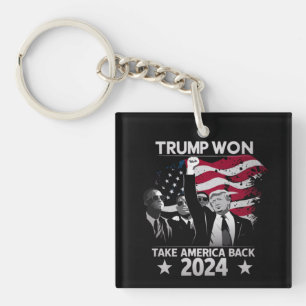 Trump hat erneut gewonnen, Take America Back 2024 Schlüsselanhänger