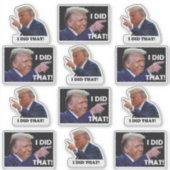 Trump hat es 12 Aufkleberblatt Aufkleber (Vorderseite)