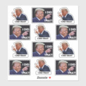 Trump hat es 12 Aufkleberblatt Aufkleber (Blatt)