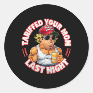 Trump hat gestern Abend mit dem Zögern Daddy Ihre  Runder Aufkleber